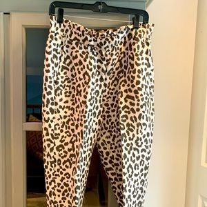 J. Crew Leopard pants. Size 6